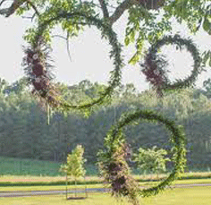 Hula Hoop Wreath