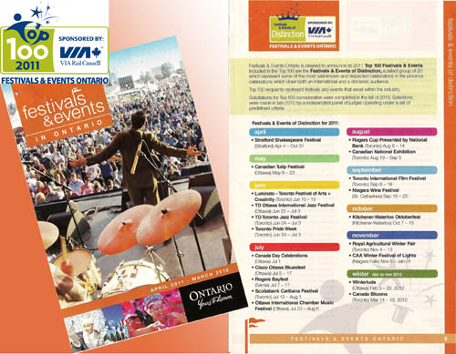 Festival and Events Guide 2011