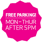 Free Parking Week Nights